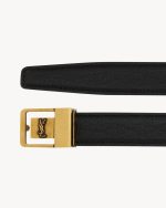 la 66 buckle thin belt in grained lambskin - Image 2